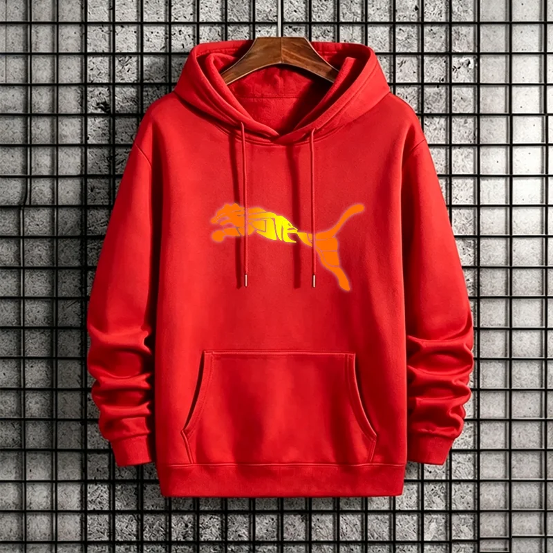 Sudadera con Capucha para Hombre con, Sudadera Unisex Modernay Sencilla de Manga Larga, Estilo Urbano Otoño/Invierno,  Deportiva