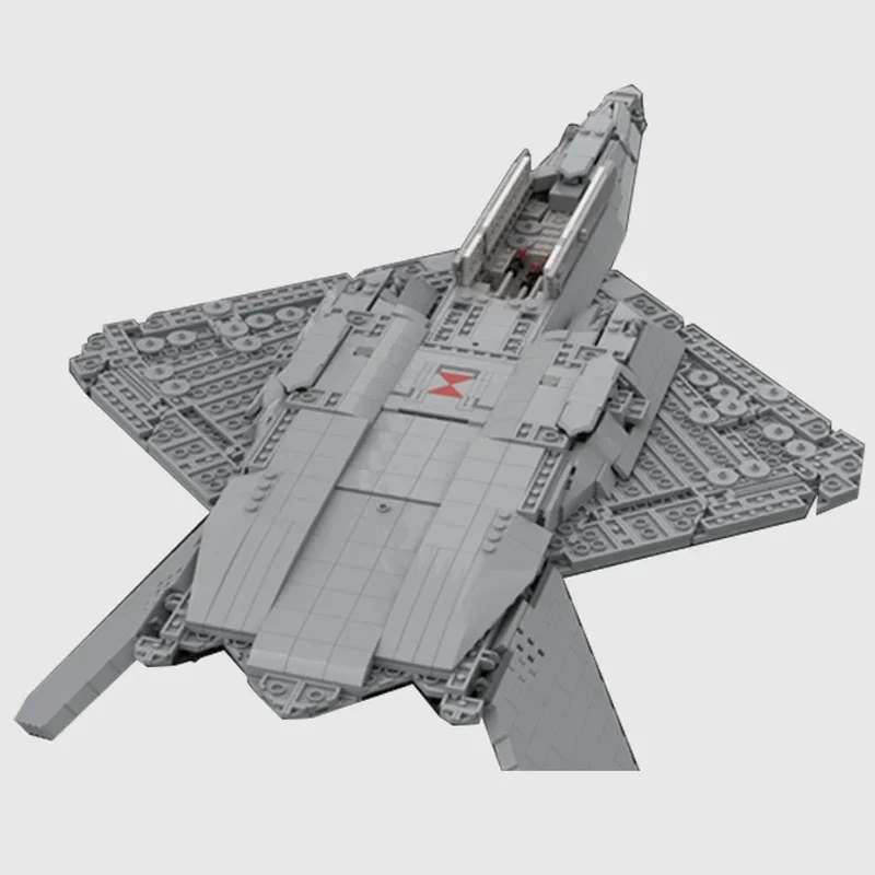 Military Model Moc Building Bricks YF-23 Black Widow II Fighter Technology Modular Blocks Gifts Christmas Toys DIY Sets Assembly