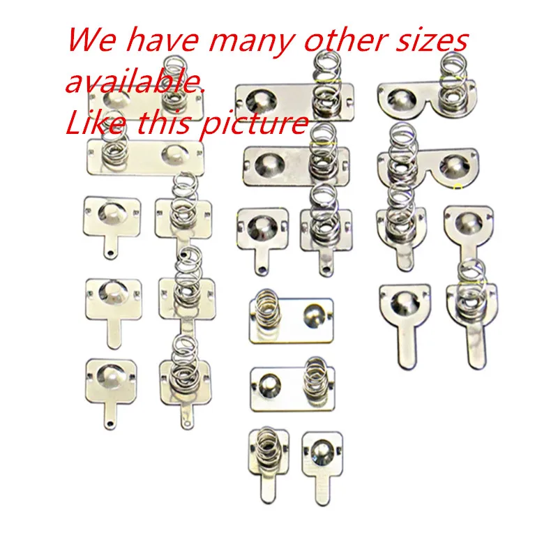 100pcs 18650 positive and negative single contact spring plate ( 50Pairs) 16x18.5mm