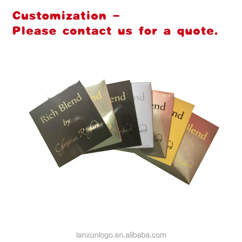 custom.Custom Metal Aluminum Stamping Sign & Wine Label Nameplate Hard Enamel Letterpress Printing Custom Color Shape Perfum