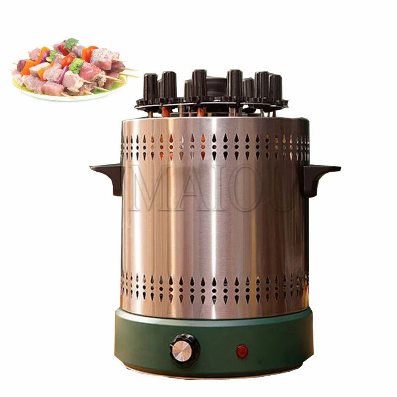 Automatic Revolving Vertical Grill Barbecue Tools Smokeless Mutton BBQ Skewers Machine