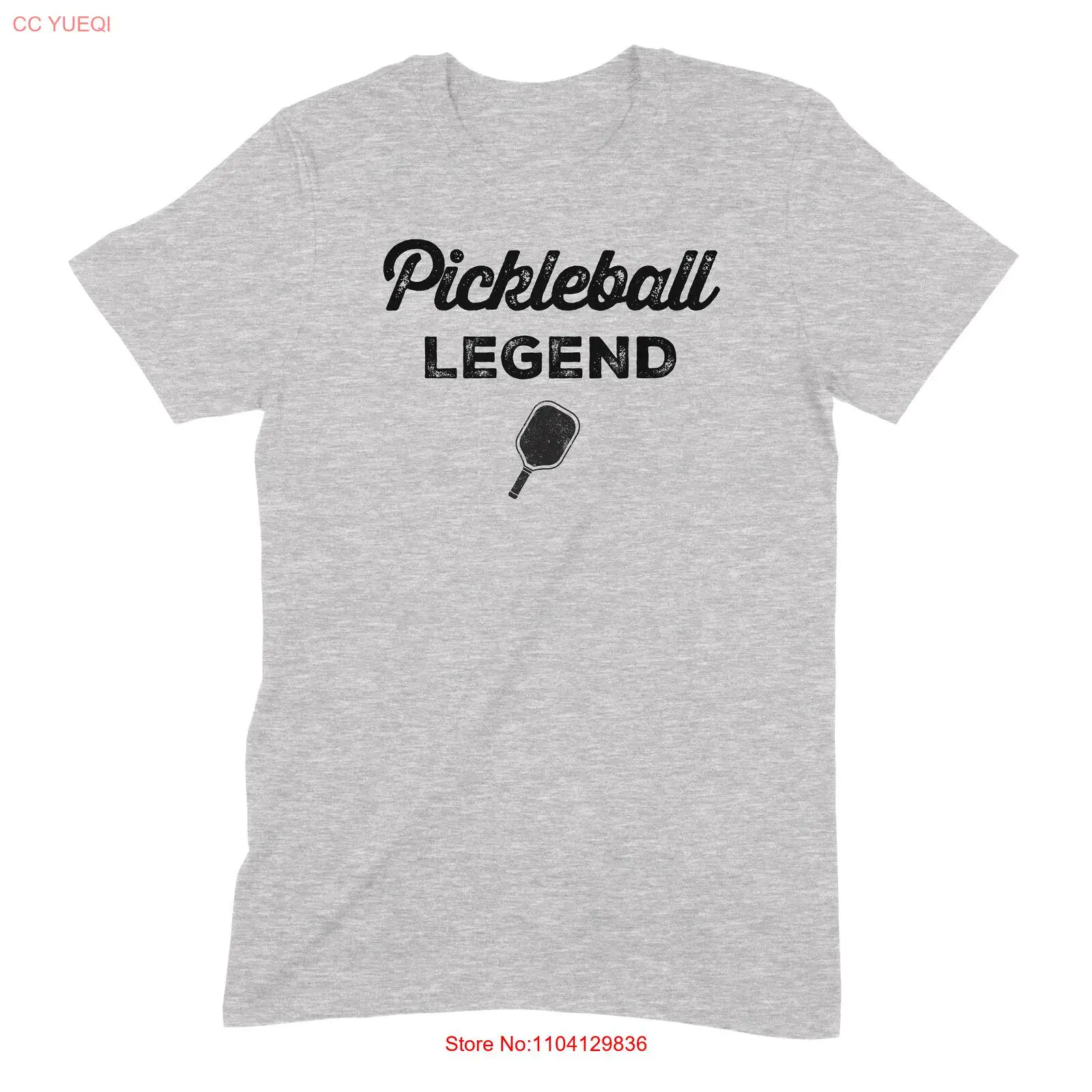 تي شيرت "Pickleball Legend" مصنوع من القطن الفاخر متوسط الوزن، يناسب الرجال/النساء #1