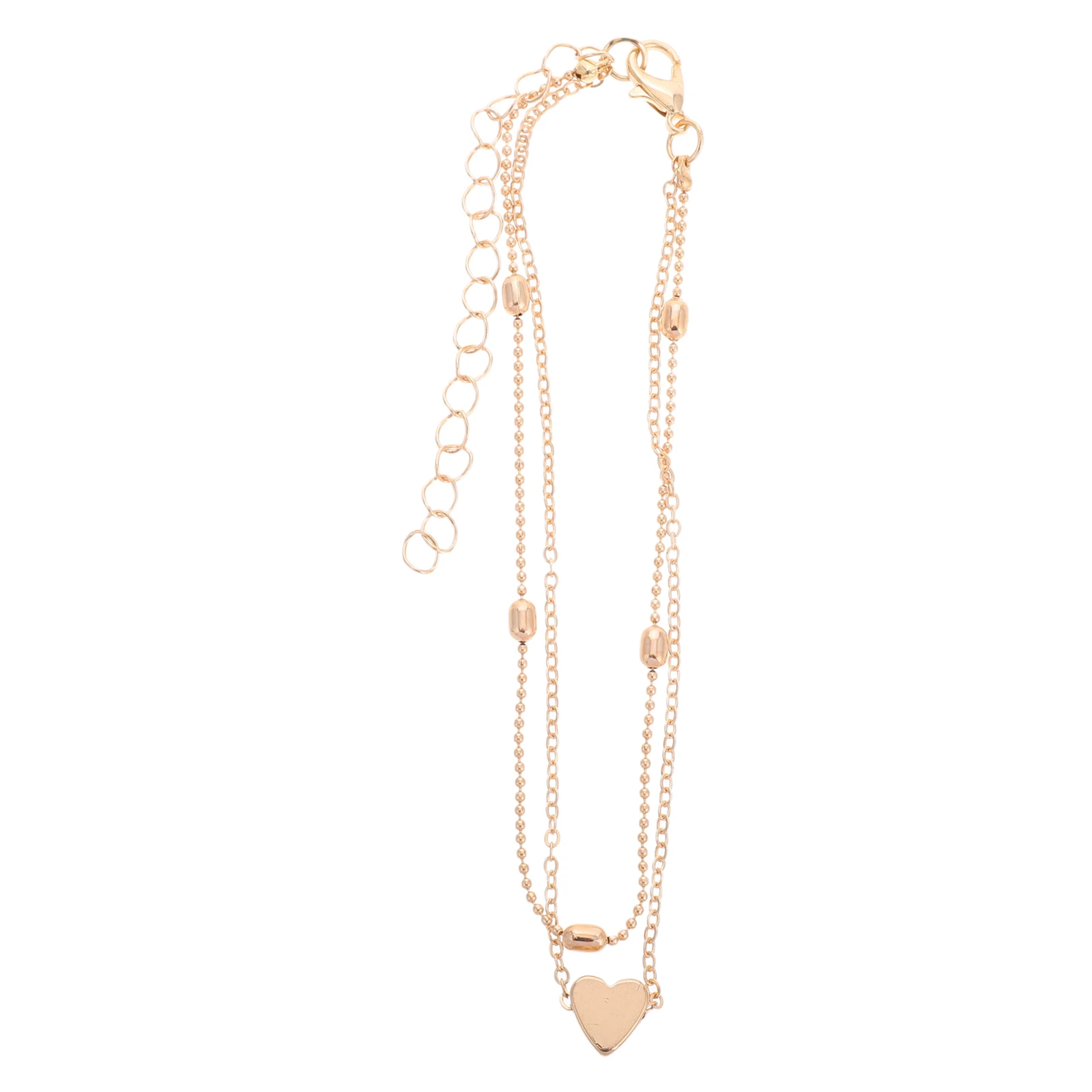 

Heart Anklet Adjustable Bracelet for Women Beach Summer Jewelry Cute Layered anklets bead anklet string bracelets durable copper