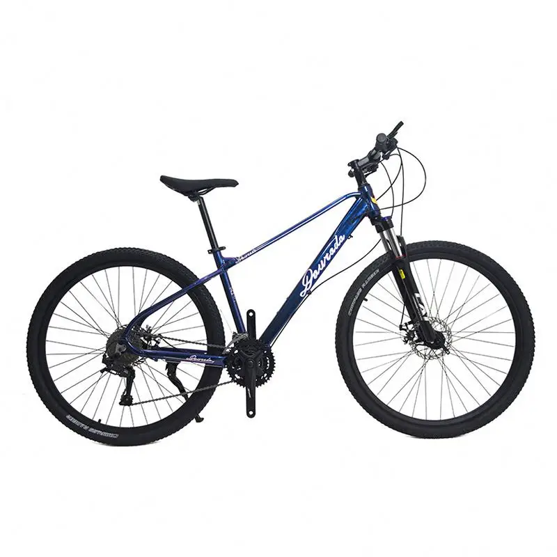 29 inch Aluminum Alloy Mountain Bike 21 Speed with Dual Disc Brakes Front Suspension Suitable for Off Road and Mountain Terrain