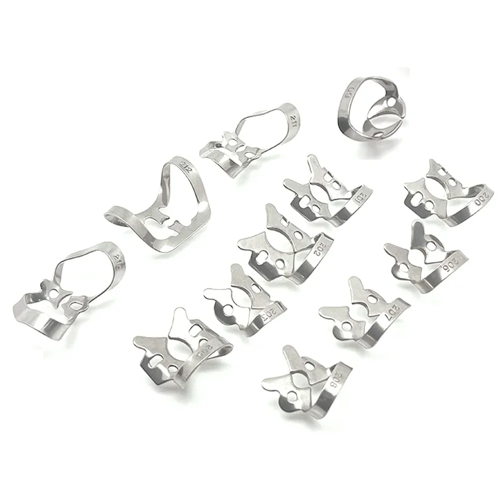 1Pcs Dental Rubber Dam Clamps Endodontic Restorative Barrier Clips Stainless Steel Frame Holder Molar Teeth Dentistry Materials