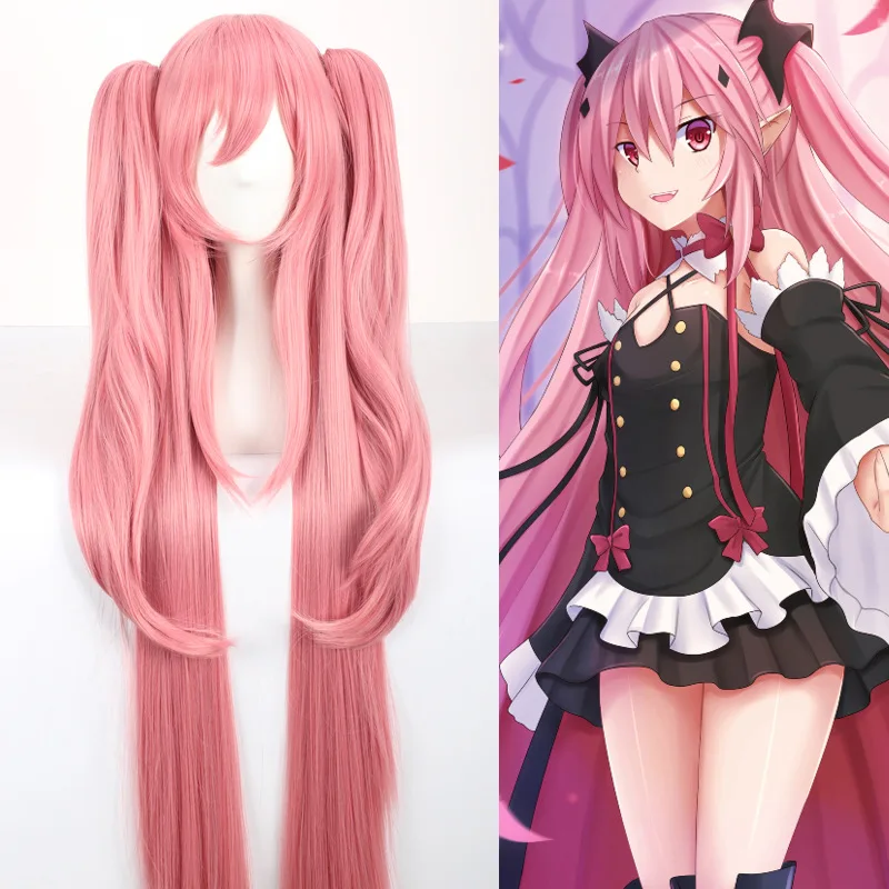 Parrucche Anime rosa per le donne lunghe simulano i capelli Anime giapponesi ruolo Periwig Cartoon Cosplay accessori Cos parrucche puntelli di Halloween