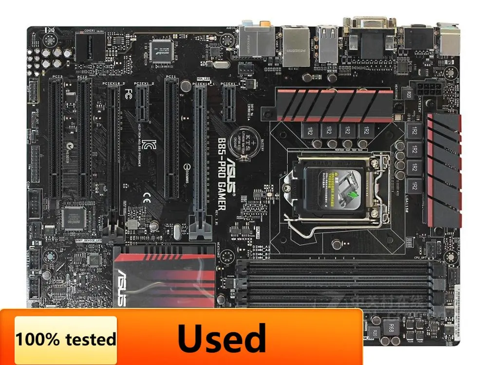Asus B85 PRO GAMER 데스크탑 마더보드 소켓 LGA 1150 i7 i5 i3 DDR3 32G SATA3 USB3.0 ATX 원래 분해 중고 썸네일 2