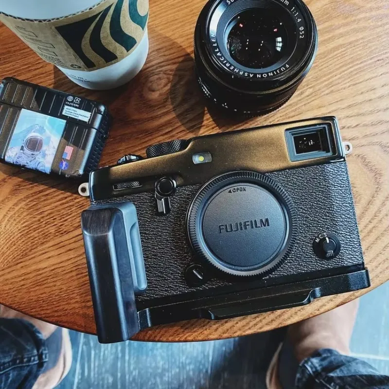 Poignée en bois pour Fuji Xpro3 Fujifilm X-PRO3, plaque en L à dégagement rapide