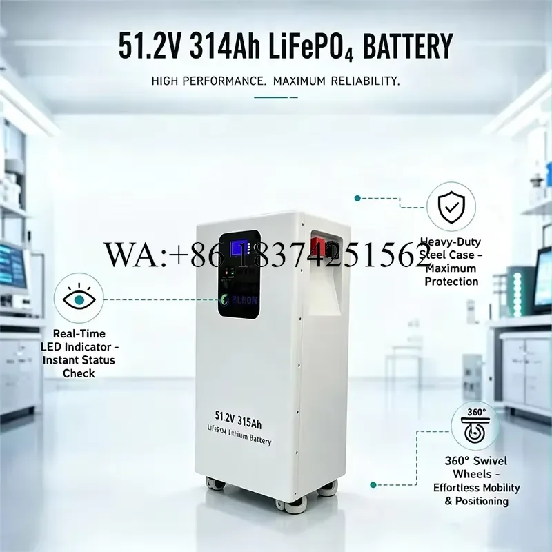 Wmwmnu for Long Service Time Off Grid Solar System 16kWh 51.2V Touch Screen Wifi Remote Monitoring Stacked Design Lithium