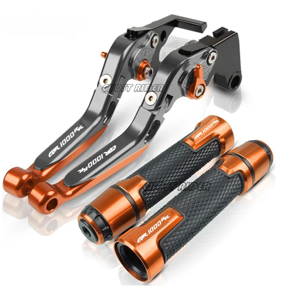 

For HONDA CBR1000RR CBR 1000 RR 2008-2025 Motorcycle Aluminum Adjustable foldable Brake Clutch Levers Handlebar Hand Grips Ends
