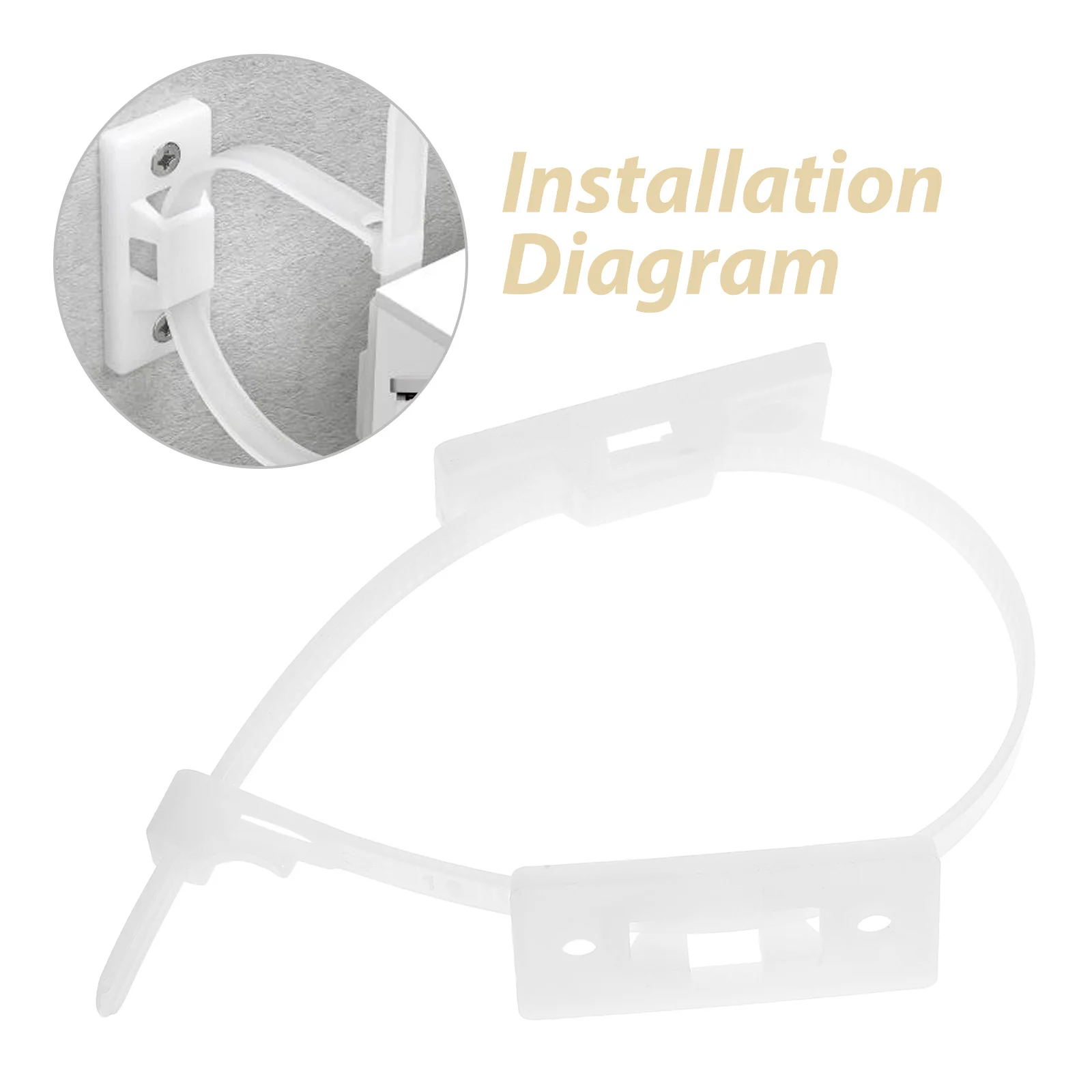 ชุดสายรัดกันล้มเฟอร์นิเจอร์ 10 ชิ้น สำหรับตู้เสื้อผ้า ตู้เก็บของ ติดผนัง ชั้นวางหนังสือ พร้อมตัวยึดผนัง