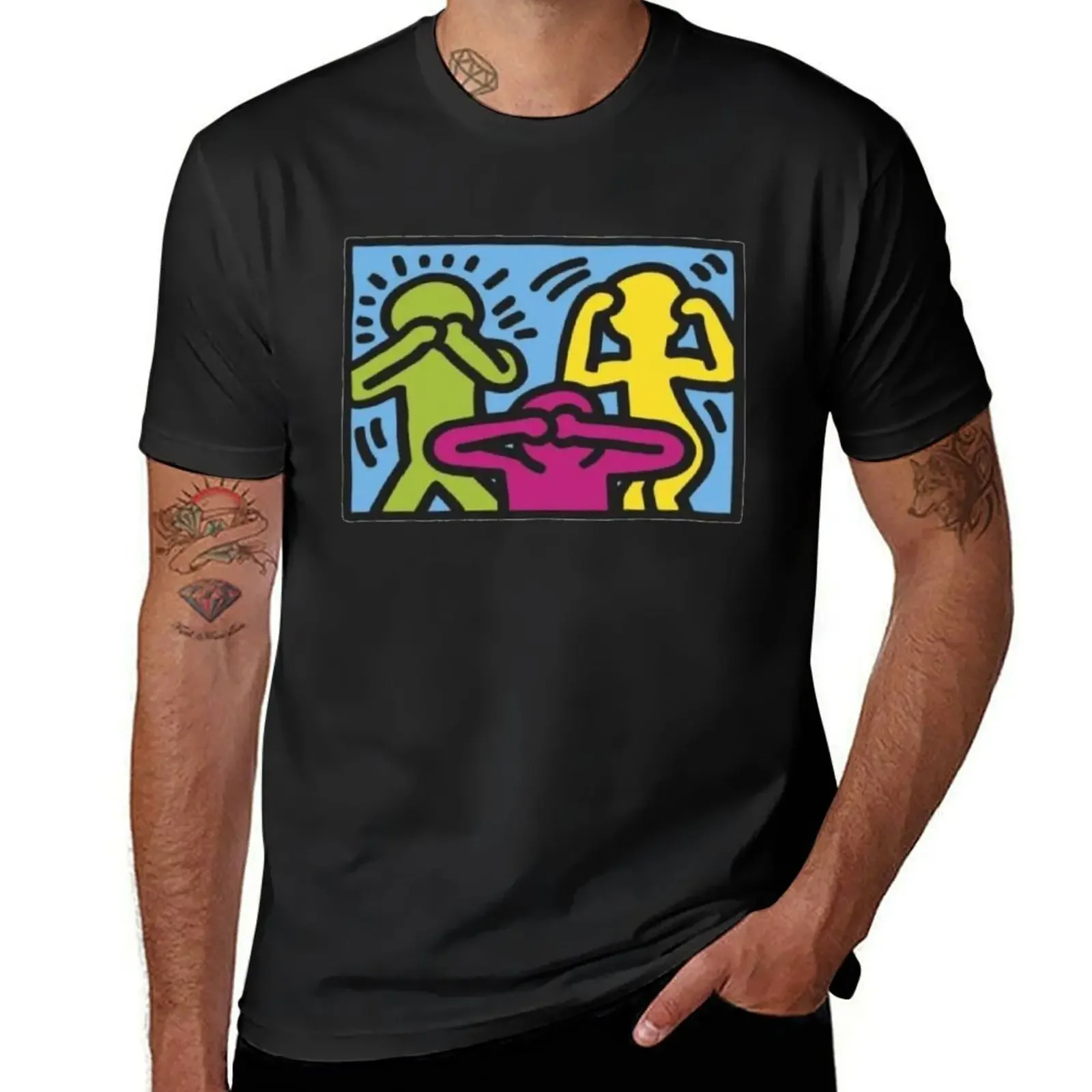 

Haring copy T-Shirt anime t shirts designer shirts mens graphic t-shirts anime