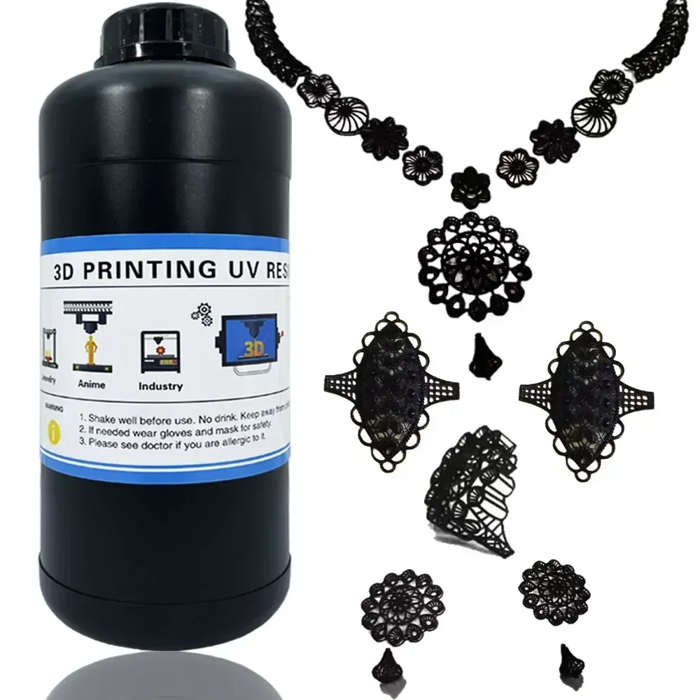 H Black Color Liquid Photopolymer Wax 405nm Jewelry Castables Resins 3D Printings Resins For LCD/DLP/SLA 3D Printer