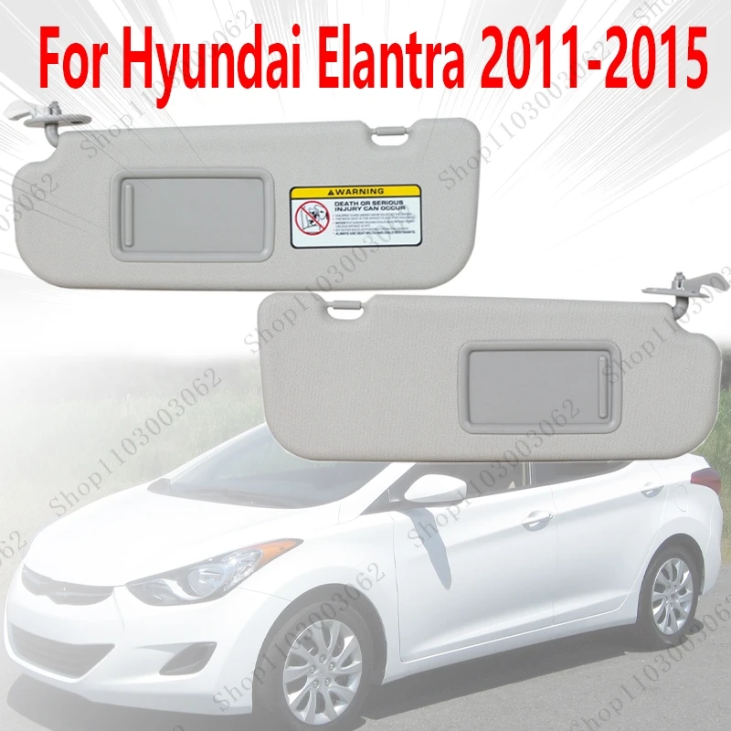 サンバイザー-85210-3x000tx-85220-3x000tx-ヒュンダイ-エラントラ-2011-2014-2015-車内交換用サンバイザー-バニティミラー付き
