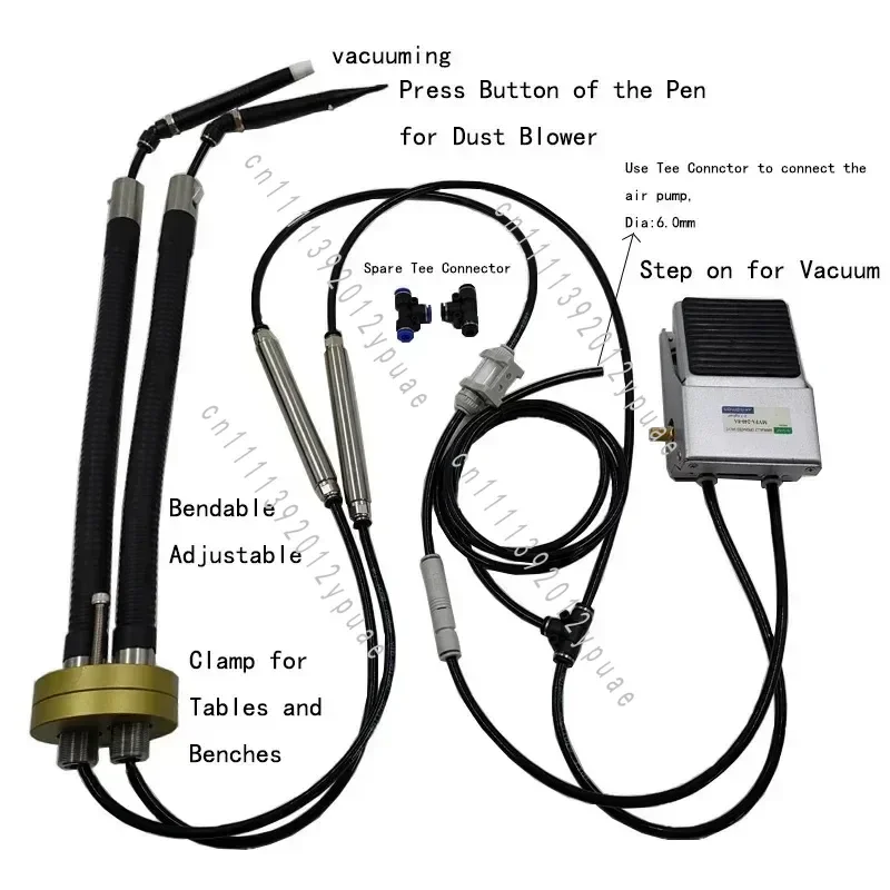 Watch Dust Cleaning Kit, Air Blower & Vacuum Set for Watch Movement and Parts, Dust Cleaner with Air Blower Pen for Watchmaker