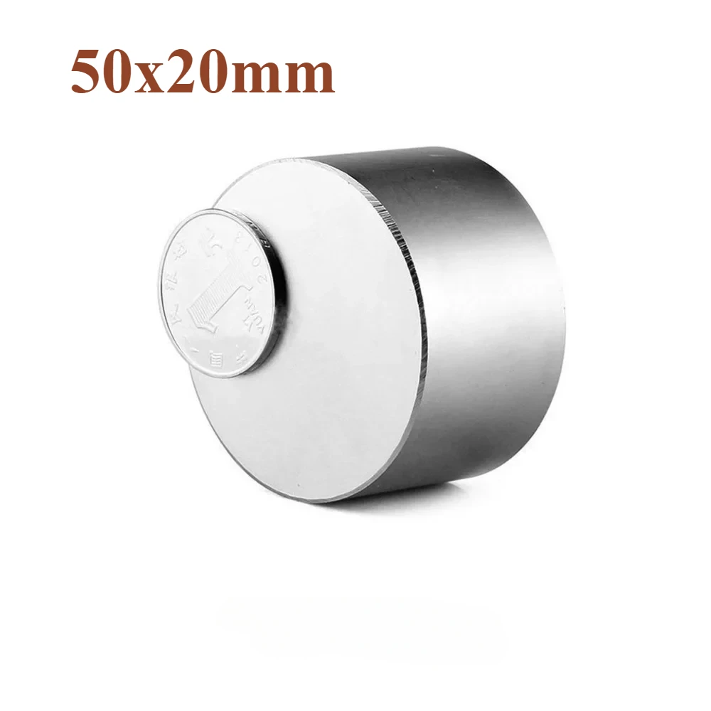 50x20 mm Big Thick Disc Strong Powerful magnets 50mm X 20mm Round Neodymium Magnet  50x20mm N35 Rare Earth Magnet 50*20 mm