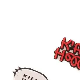 

Красная пряжка для обуви «Hello Kitty» с героями мультфильмов, милый цветок на высоком каблуке, модный цветок для обуви с отверстиями для женщин