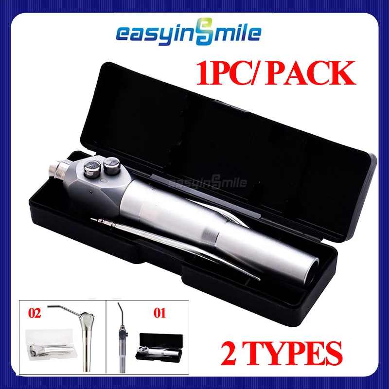

Dental 3-Way Syringe Straight Triple Air Water Syringe with Two Nozzles Tips Tube for Dental Unit Chair 2Types