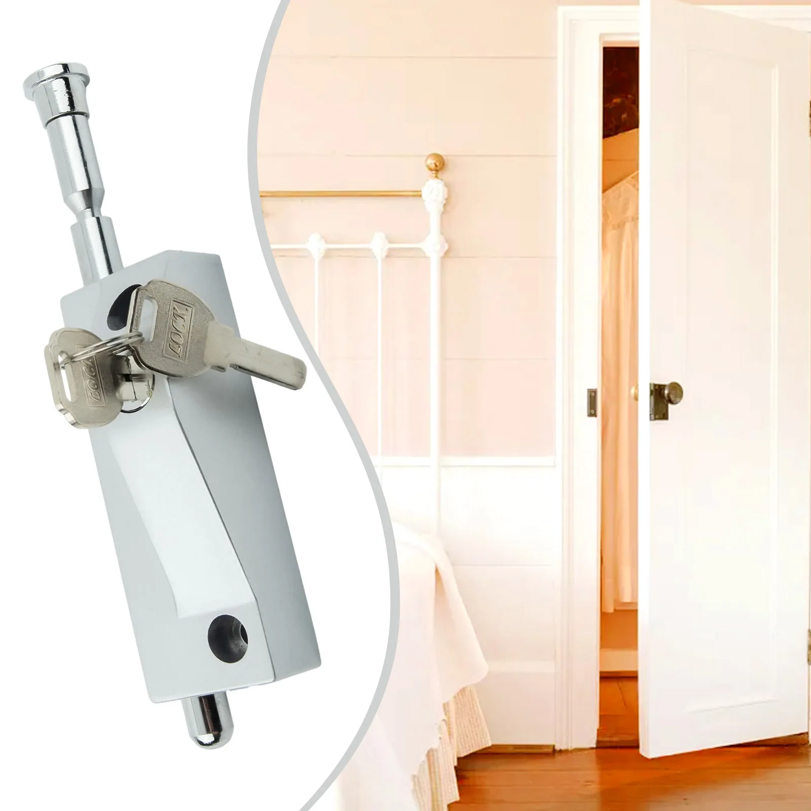 Household Hardware Latch Lock Garden Park Framed Door Revolving Door Stainless Steel Door High Quality Practical