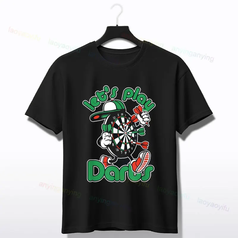 تي شيرت رمي السهام مع أذرع مشغل السهام تي شيرت جرافيك بأكمام قصيرة 100% قطن تي شيرت لباس غير رسمي للاستخدام اليومي والسفر #2
