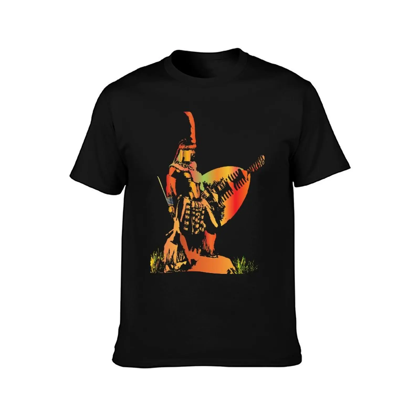 ZULU KING SHAKA ZULU T-Shirt, Summer Casual Cotton Tee, Oversized Streetwear Tops, Vintage Graphic Print, Loose Fit Short Sleeve