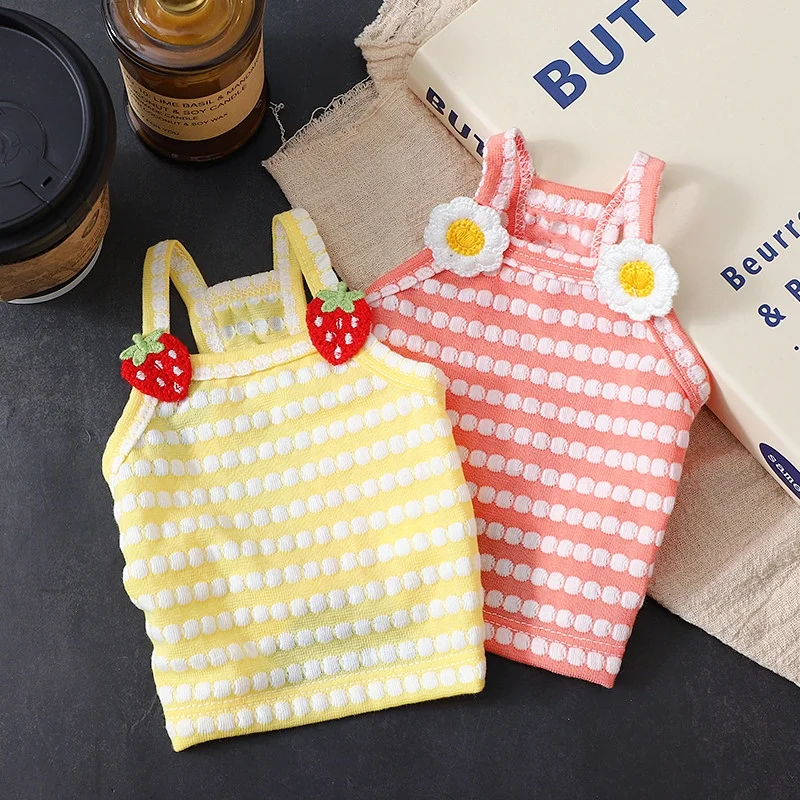 Chaleco para perro a la moda, chaleco con tirantes para perro, Chihuahua Bichon, camisa fina transpirable, camisa informal para cachorro y gato, disfraz de verano para mascota