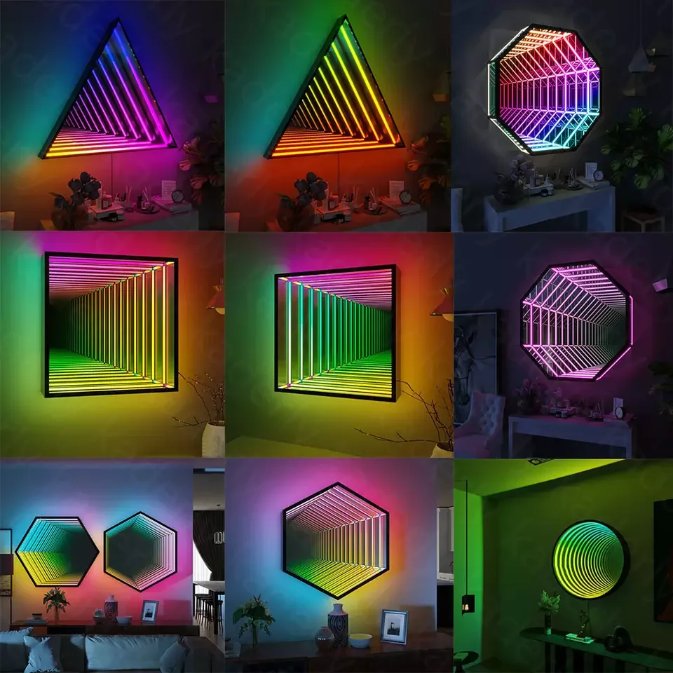 2022 New Releases Manufacturers Direct Selling Optic Diy Smart Hexagonal Modular Rgb Colorful Atmosphere Led Light Dropshipping