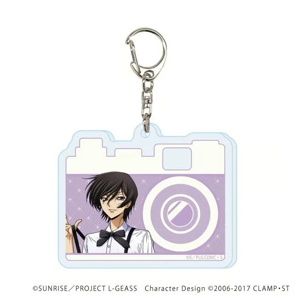 6CM NEW Anime Lelouch Acrylic Keychain Model Cosplay Characters Ornament Accessories Good Collection Gifts