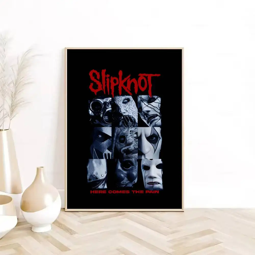 لعبة S-SlipKnotS B-Band شعار R-Retro ملصق HD لزجة جدار مقاوم للماء غرفة المعيشة المنزلي غرفة نوم النوم بار الديكور الجمالي #3