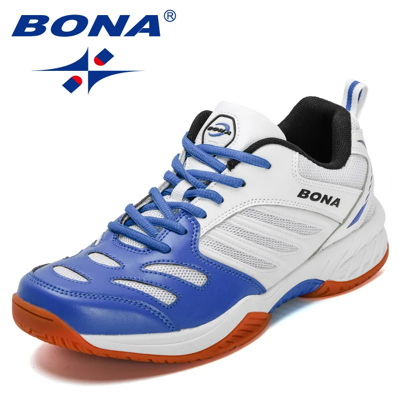 2024 BONA New Designers Table Tennis Shoes Men Indoor Sports Shoes Badminton Sneakers Breathable Sport Footwear