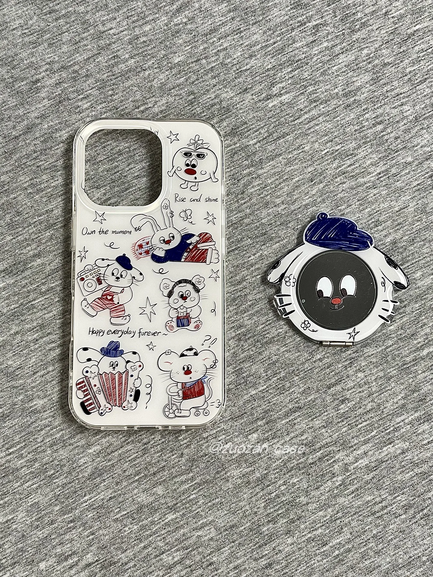 Blue Hat Puppy Phone Cases For Samsung galaxy s25 s24 s24plus s24ultra s23 s22 s21 s21fe s23fe s20fe Cover