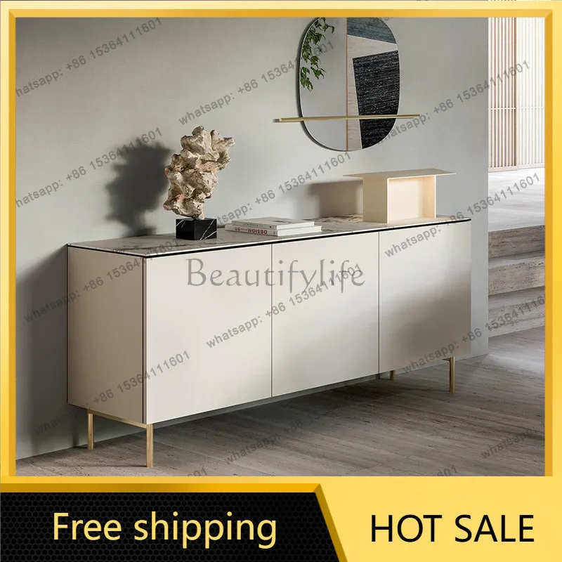 Factory Direct Italian Minimalist Side Cabinet Light Luxury Paint Storage Storage Decorative Cabinet