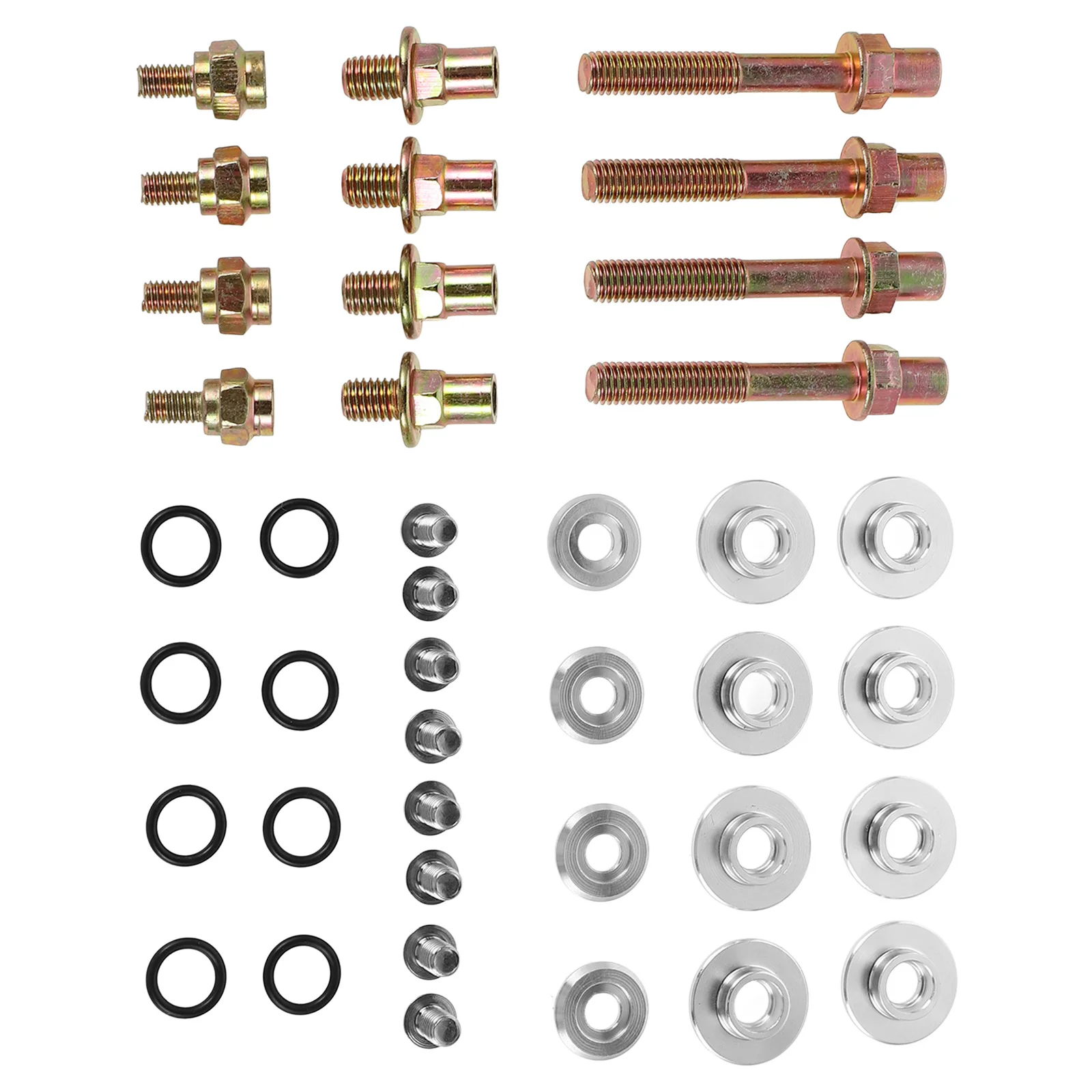

1Set Aluminum Engine Gasket Stud Bolt Kit Compatible B16 B-Series Engines Intake Exhaust Manifold Leak Prevention