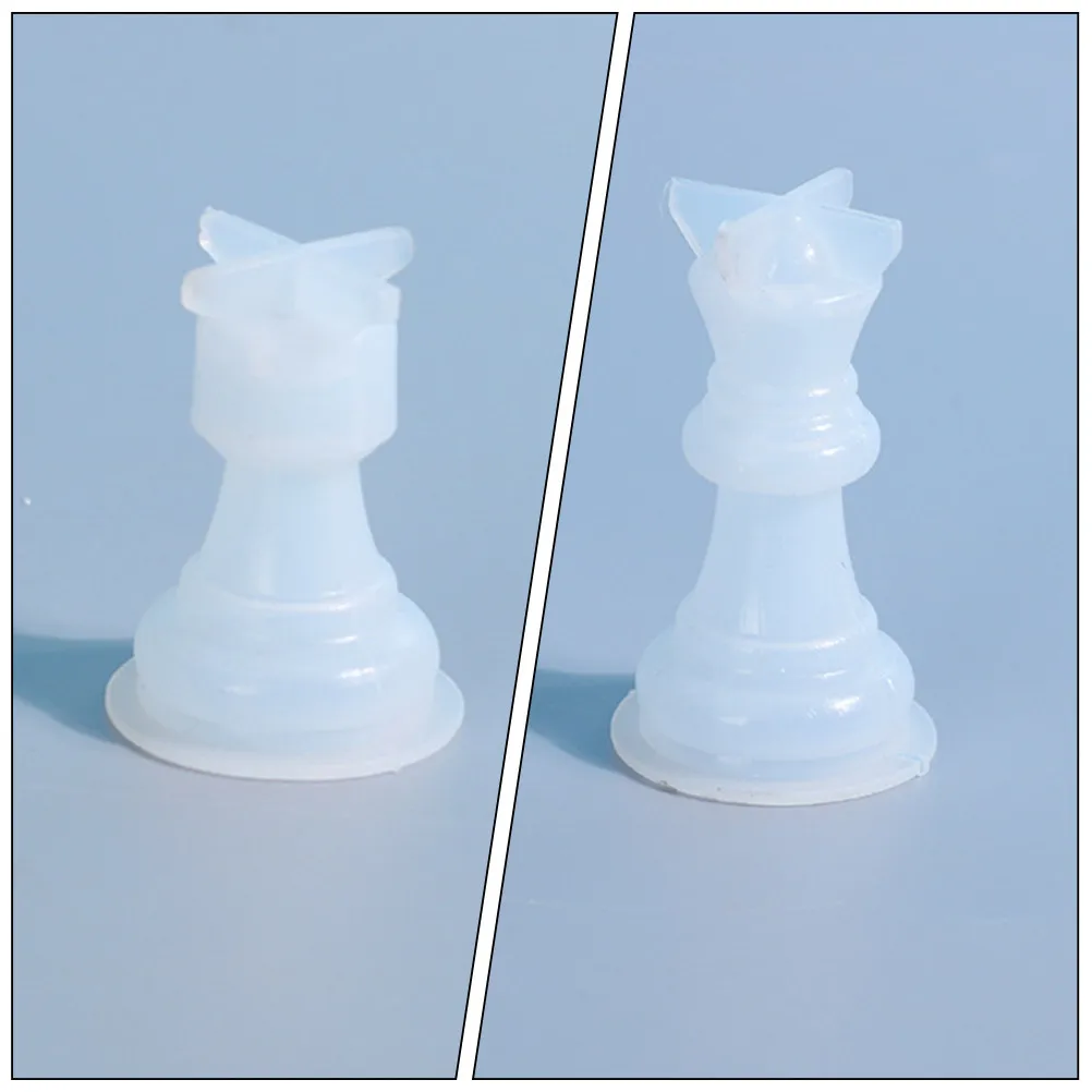 

Набор из 1 формы для шахматных фигур из силикона премиум-класса, гибкий, для самостоятельного изготовления, для поделок, набор силиконовых форм