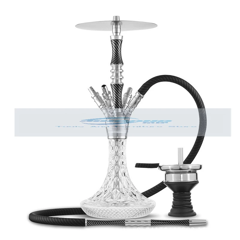 

Medium Carbon Fiber Hookah Aluminum Alloy Wrapped Hookah CRYSTALIA