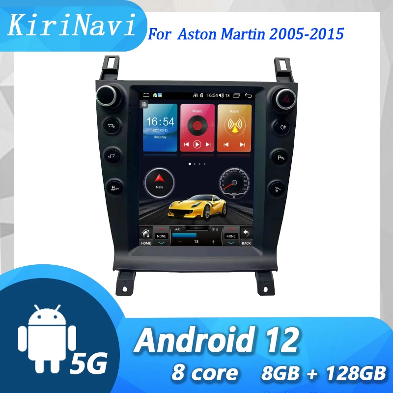 

KiriNavi Vertical Screen For Aston Martin Car Radio Android 13 Car Dvd Player Auto GPS Navigation 4G Stereo DSP WIFI 2005-2015