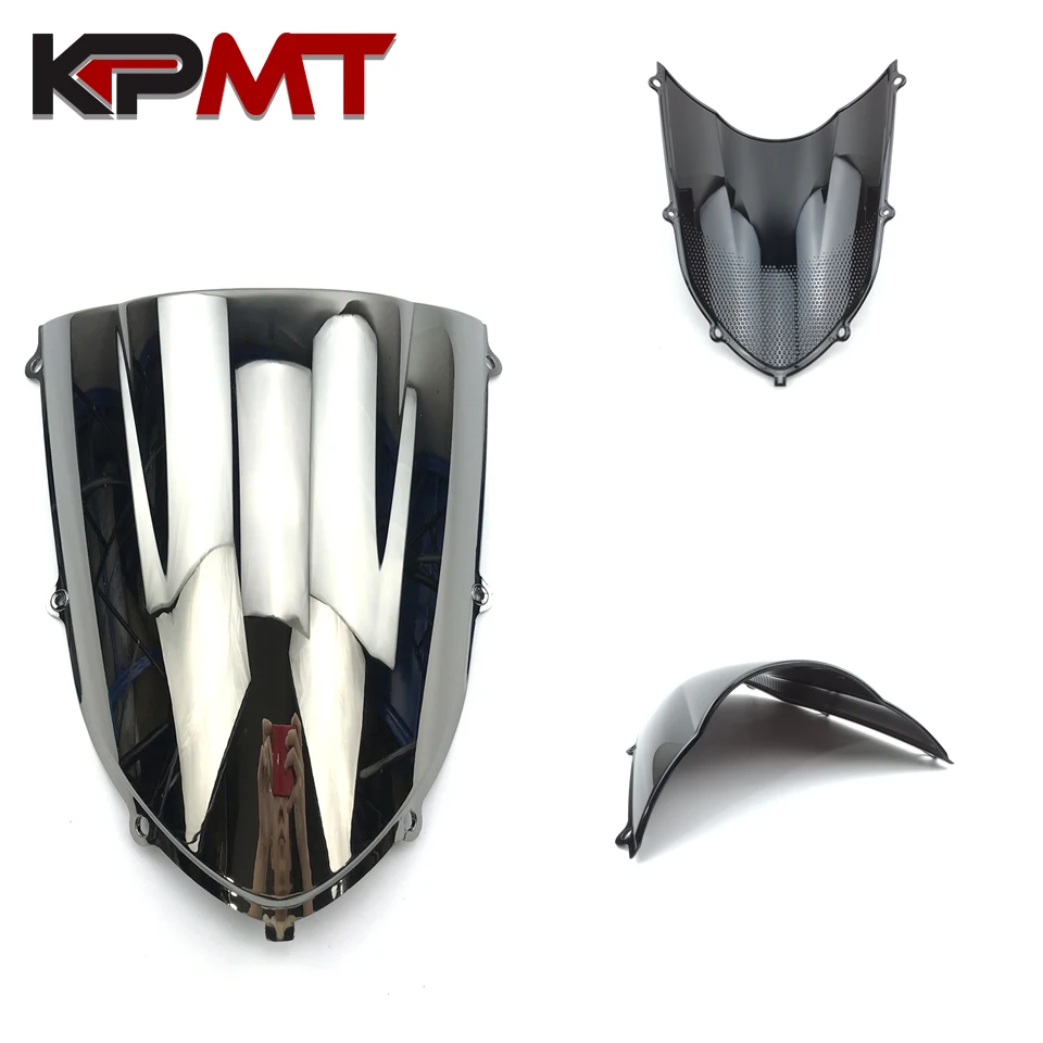 For Kawasaki ZX-10R 04 05 PC Plastic ZX10R 2004 2005 Hot sale Motorcycle Windshield Windscreen Double Bubble