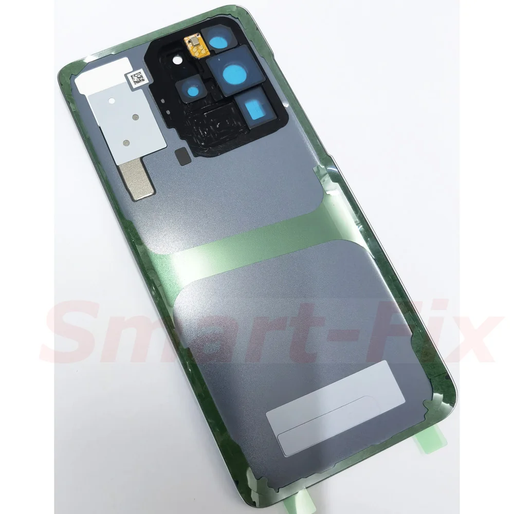 (OEM) Back Cover with Camera Lens Adhesive Stickers Small Parts Assembly For SAM-20 Ultra S20U 5G Rear Glass Case