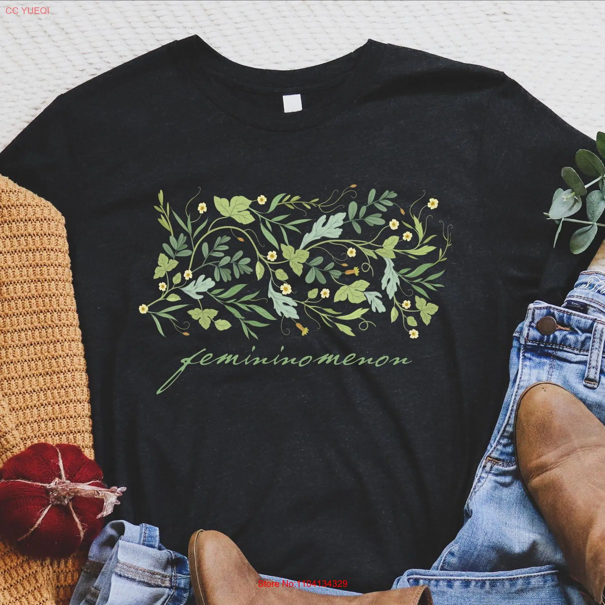 Floral Femininomenon T Shirt Chappell Roan WLW Plant Lady Feminist Liberal We Wont Go Back Chappel Fan