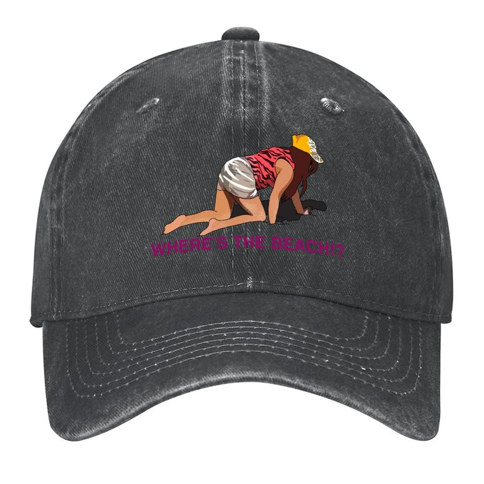 

Where’s the Beach Snooki Baseball Cap Sun Cap Visor Golf Hat Man Sunhat Hats For Men Women's