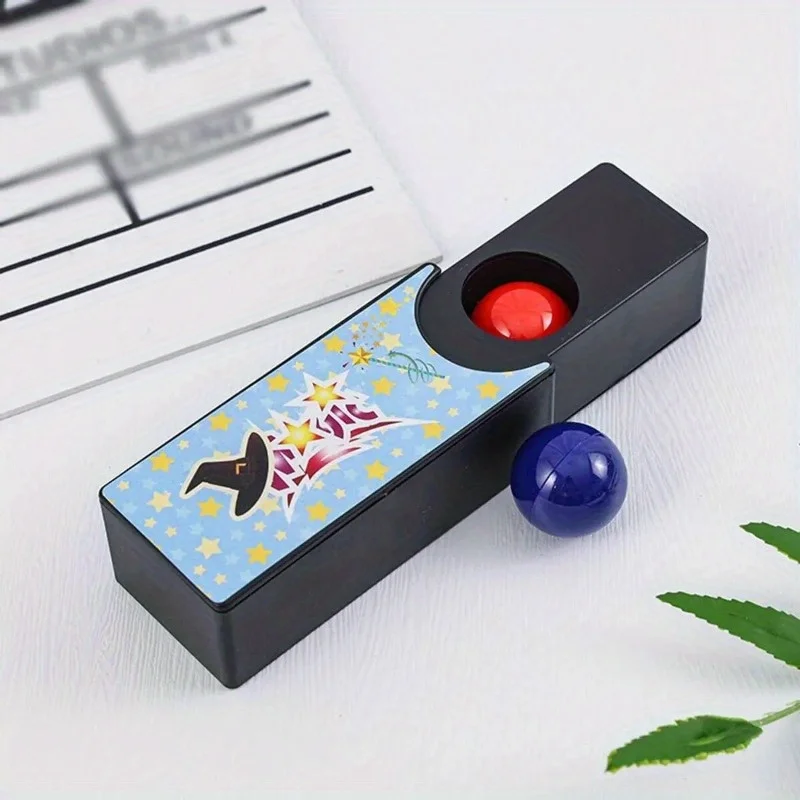 

Classic Funny Gadgets Kids Toys Changeable Magic Trick Box Turning the Red into the Blue Ball Props Tricks for Ages 14+