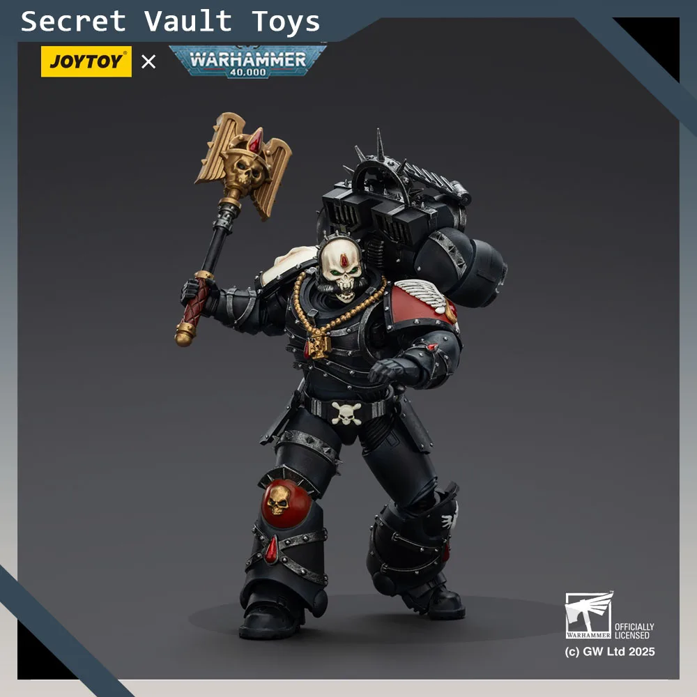 

JOYTOY Warhammer 40k 1/18 Action Figures Blood Angels Lemartes With Jump Pack Blood Crozius and Absolver Bolt Pistol Model Toys