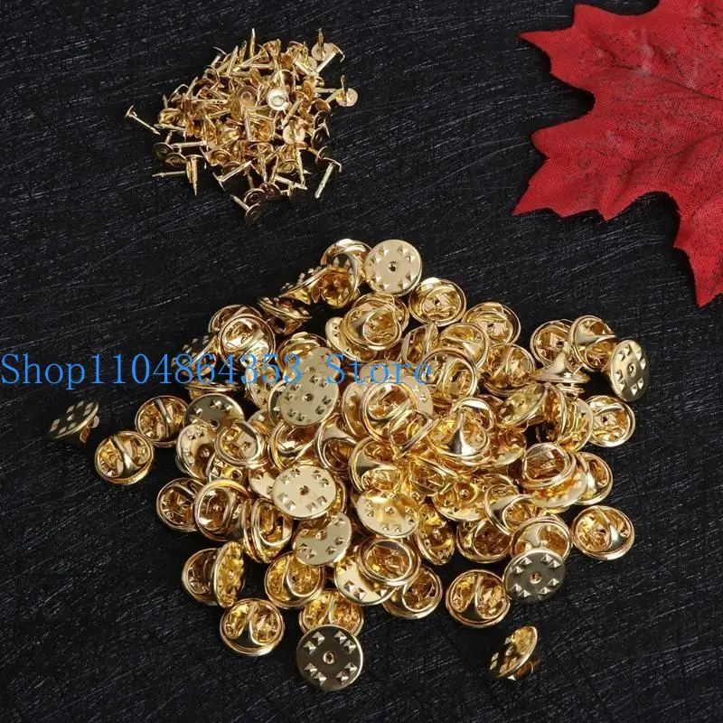 652F Practical 100x/Set for Butterfly Locking Pin Backs Replacement Tie Tack Clutch P