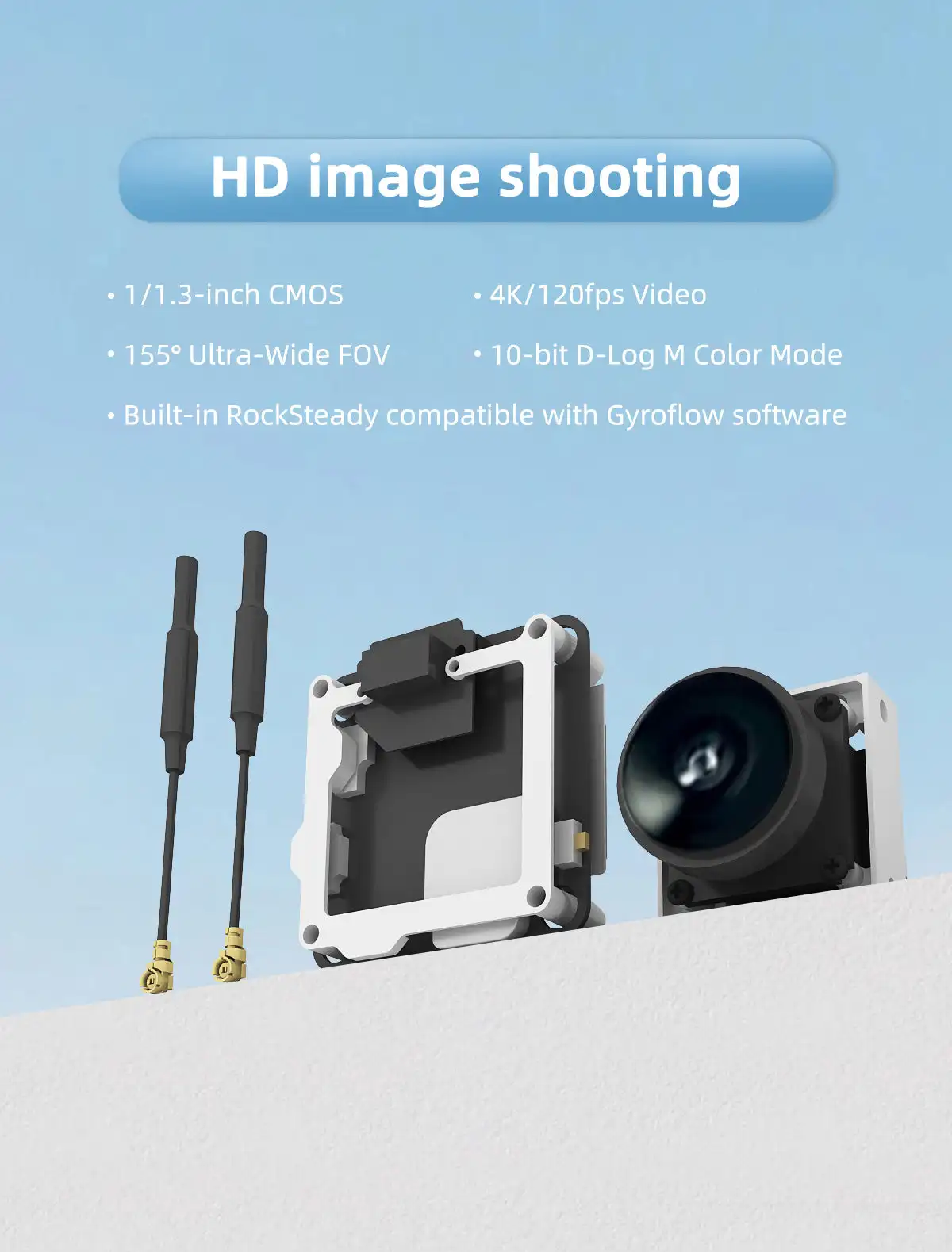 WalleFPV Naked O4 Air Unit Pro\Ultralight O4 Pro with ND Filter Set FPV Camera Part