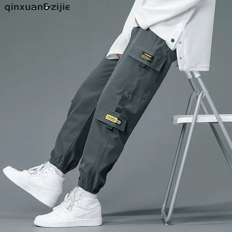 

New Mens Cargo Pants Multiple Pocket Elasticity Military Urban Commuter Tacitcal Trousers Men Loose Sterrtwear Harem Joggers