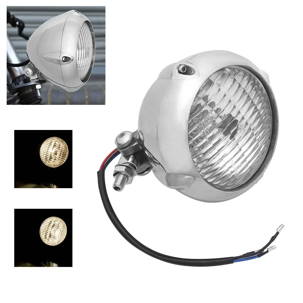 

Полированное металлическое стекло с прозрачными линзами, классический нижний кронштейн в стиле Bates, подходит для чопперов и бобберов Harley, а также для любых нестандартных модификаций.