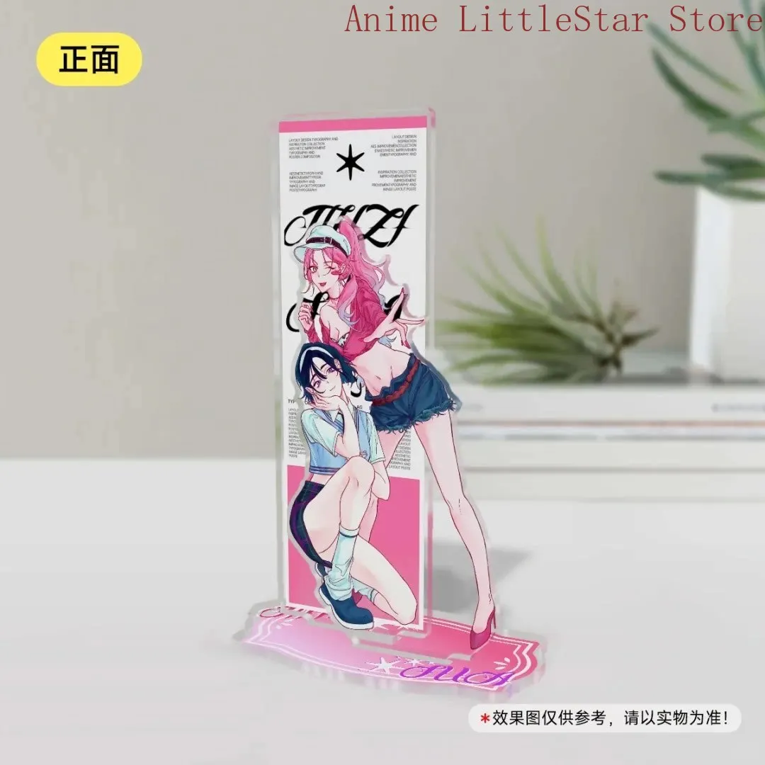 Alien Stage mizi sua Cosplay Anime Cartoon cute Acrylic Key chain Standing sign desktop decoration Accessories Halloween gift