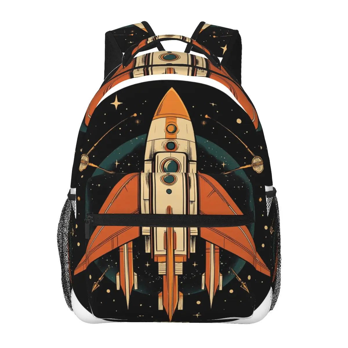 

Rocket Among The Stars Backpack Hot Sale Daypack Large Capacity Boys Girls BookBag School Bag Shoulder Bags for Men Women