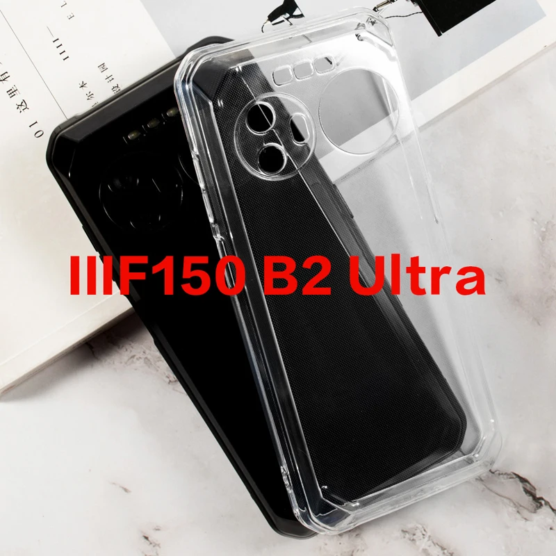 Transparent Phone Case For IIIF150 B2 Ultra Case Silicon Protection Soft Black TPU Cover For Funca IIIF150 B2 Ultra Bumper Shell