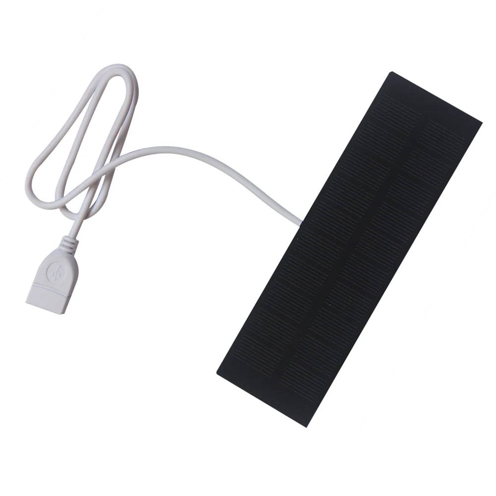 Solar Power For Small Devices 2W Solar Panel 50CM Mobile Power Bank Compact Design High Efficiency Power Output